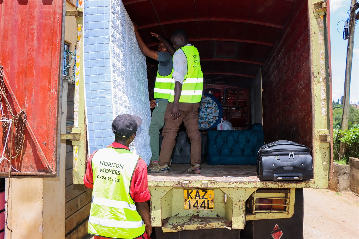 Horizon Movers team loading a truck