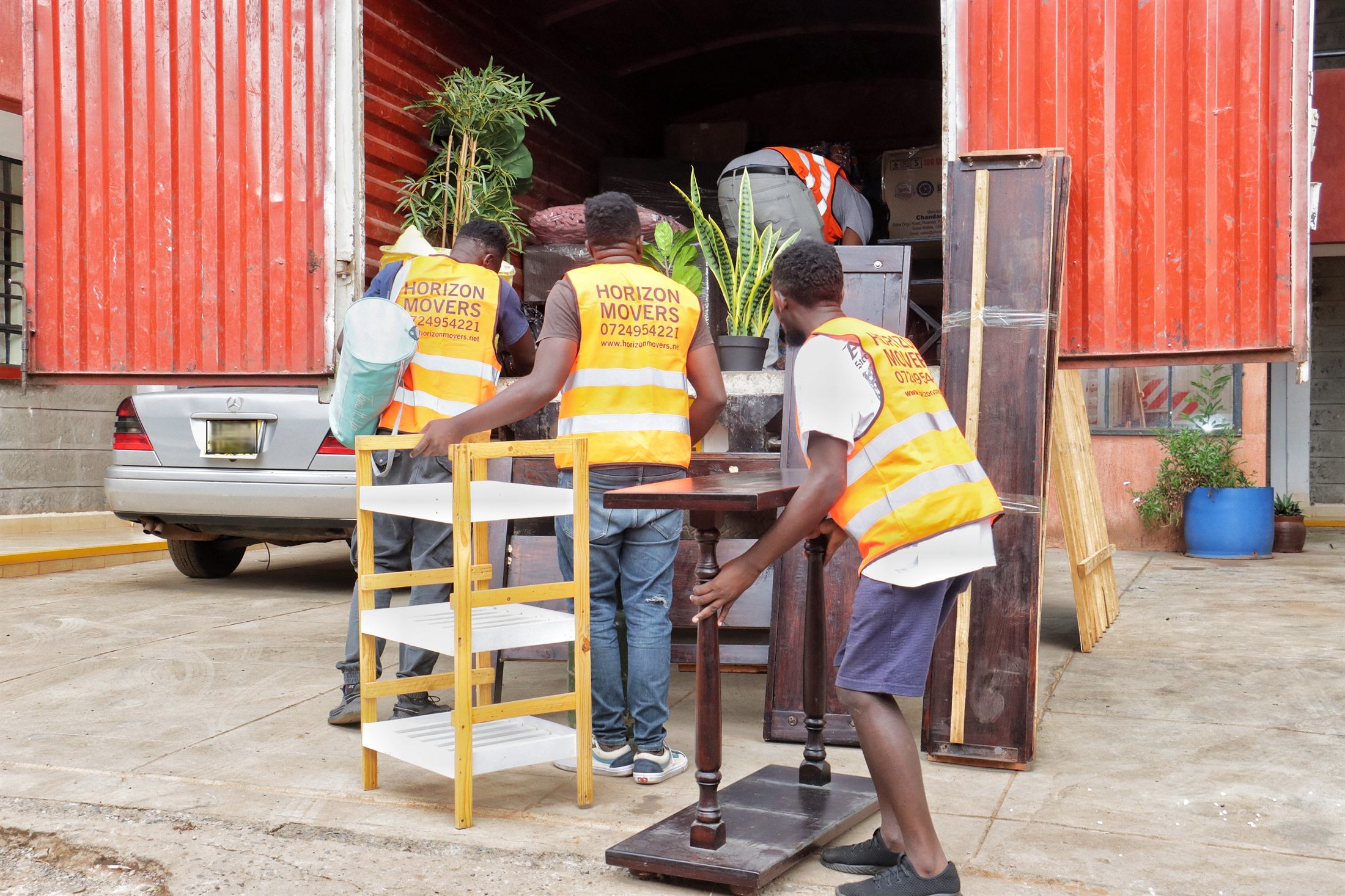 Horizon Movers team loading furniture